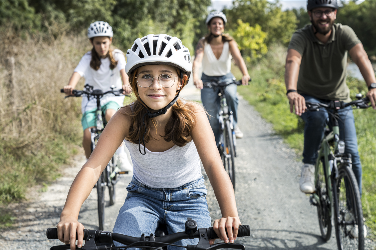 balade à vélo en famille